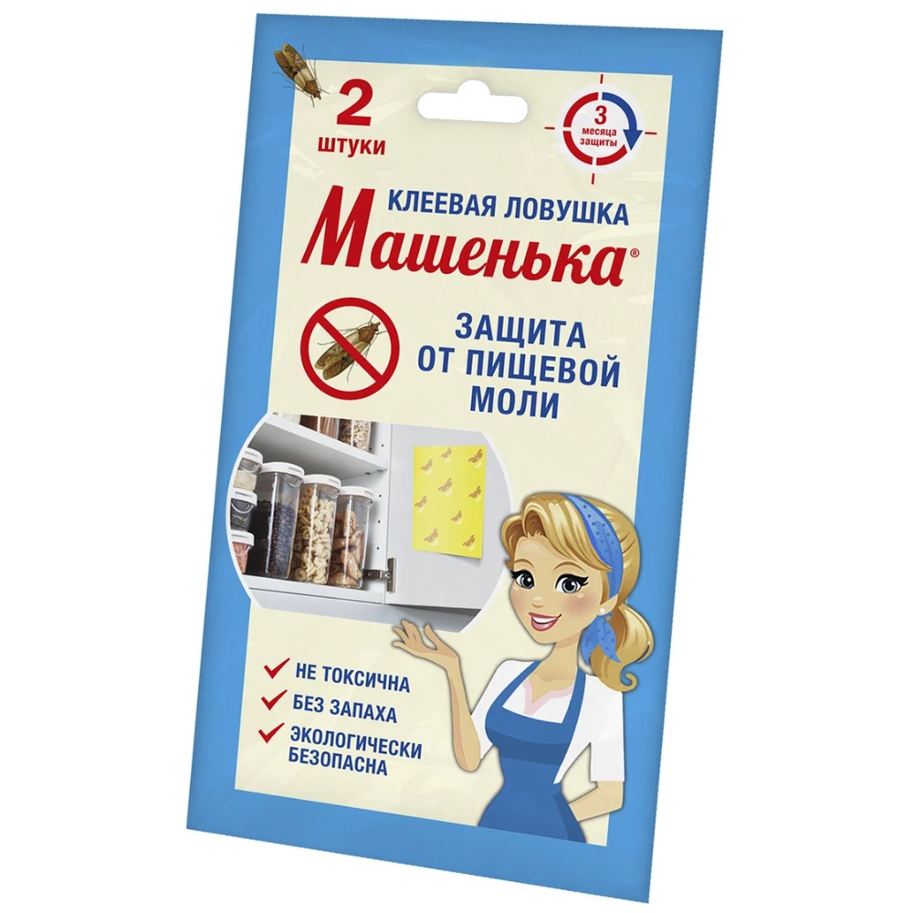 Клеевая ловушка Машенька от пищевой моли (лицевая часть)